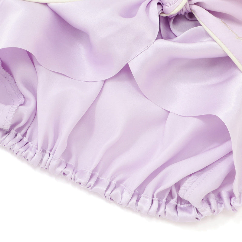 Silk Nightcap Long Purple