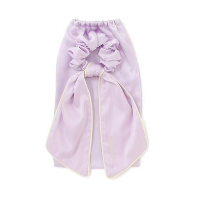 Silk Nightcap Ponytail Purple