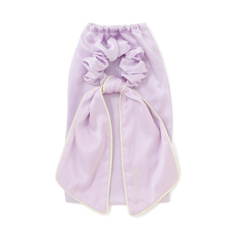 Silk Nightcap Ponytail Purple