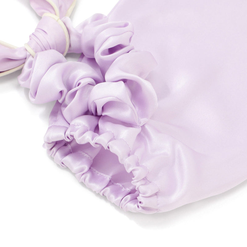 Silk Nightcap Ponytail Purple