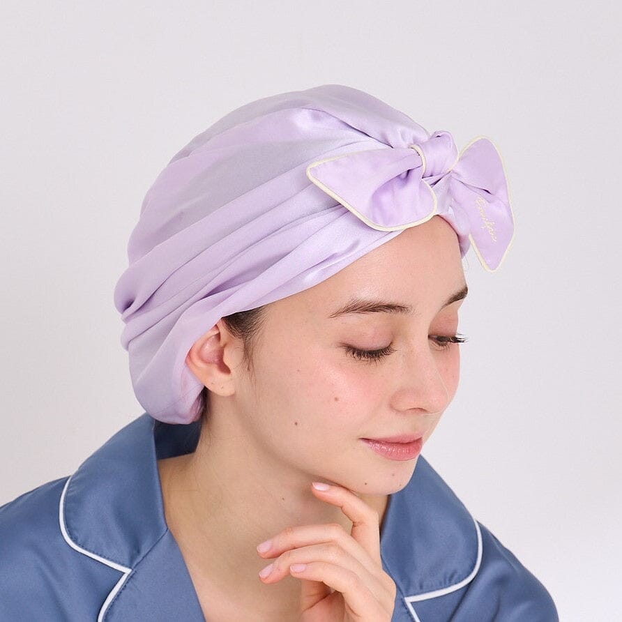 Silk Nightcap Short Purple