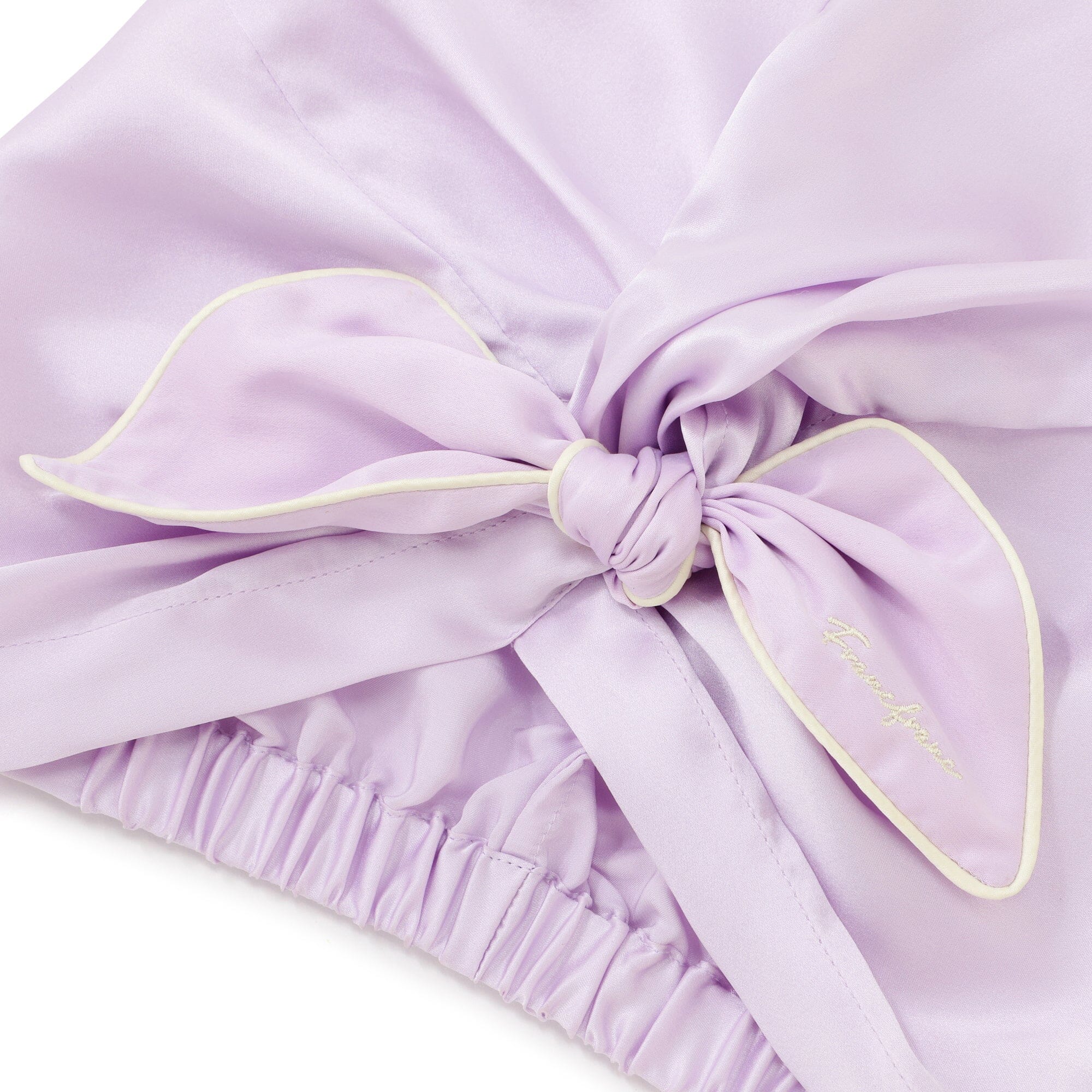 Silk Nightcap Short Purple