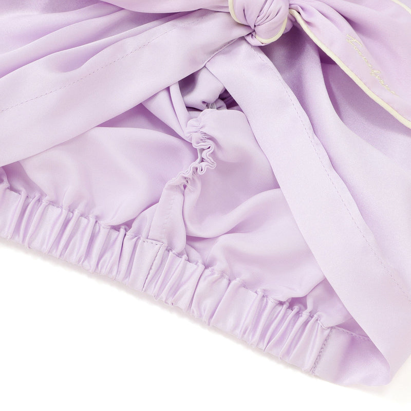 Silk Nightcap Short Purple