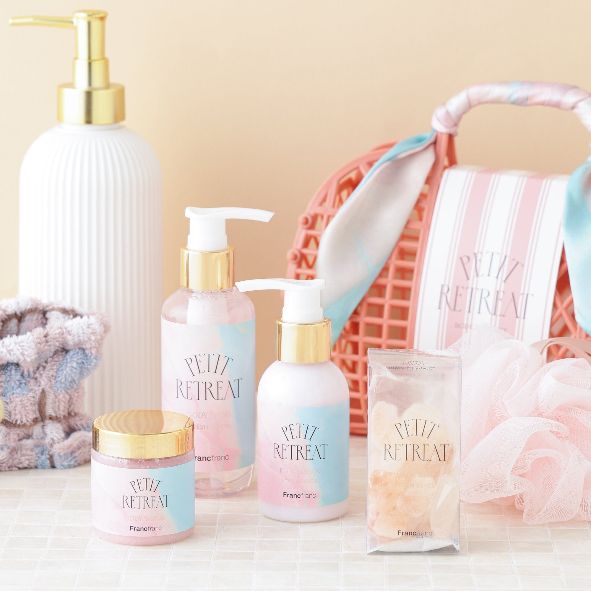 Petit Retreat Body Care Set Pink