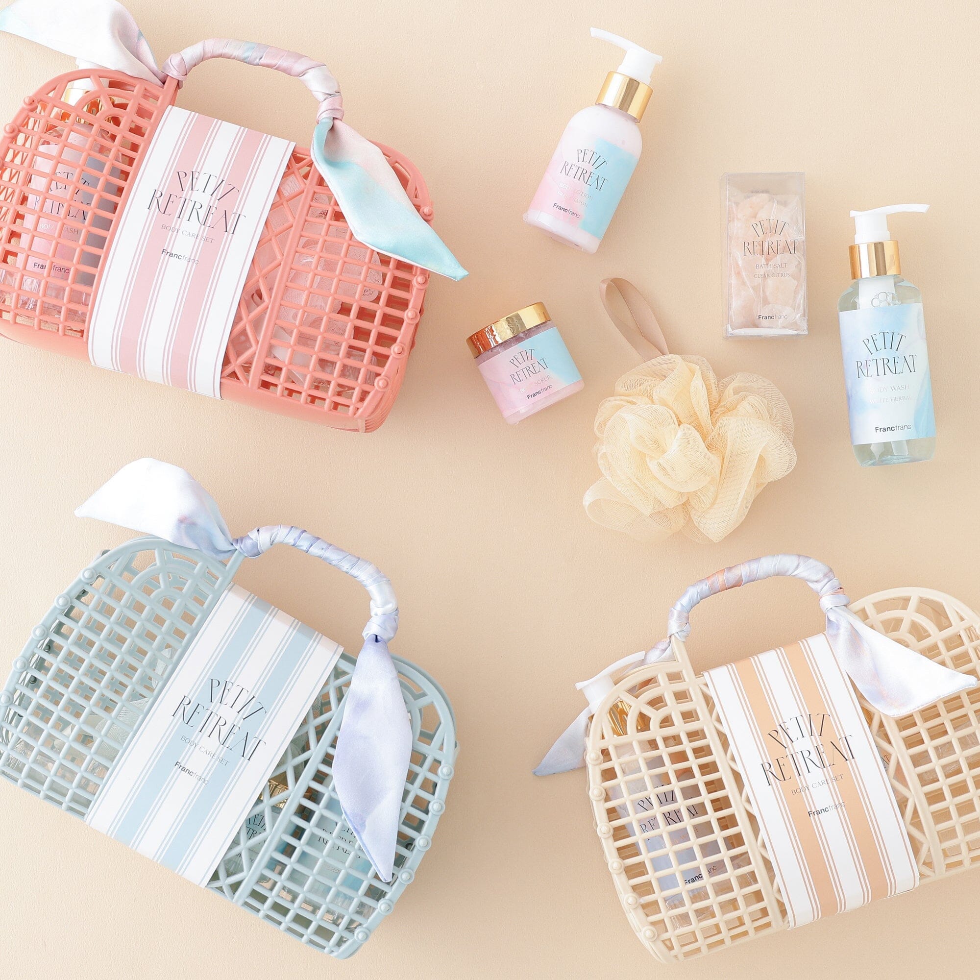 Petit Retreat Body Care Set Beige