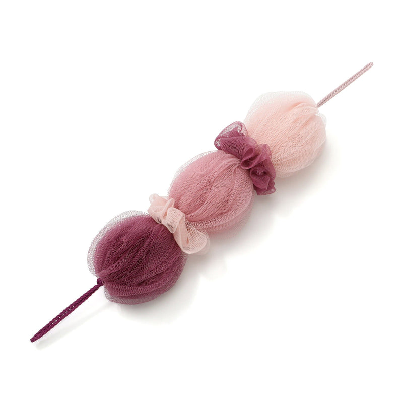 Creafa Body Puff for Back Dark Pink