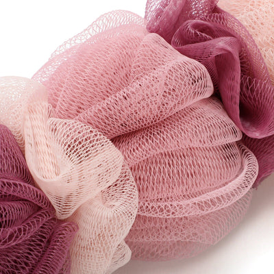 Creafa Body Puff for Back Dark Pink