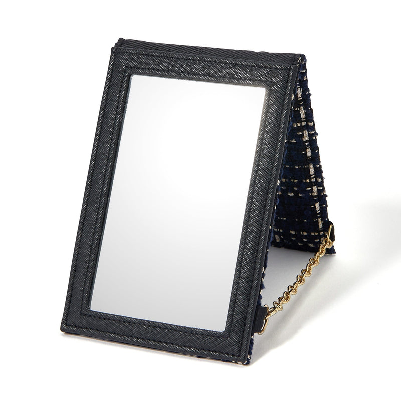 Tweed Foldable Mirror S Black