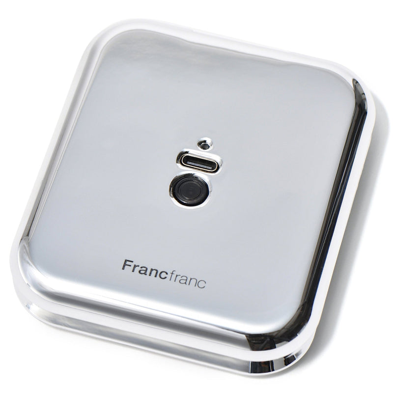 Blanche Led Compact Mirror Silver