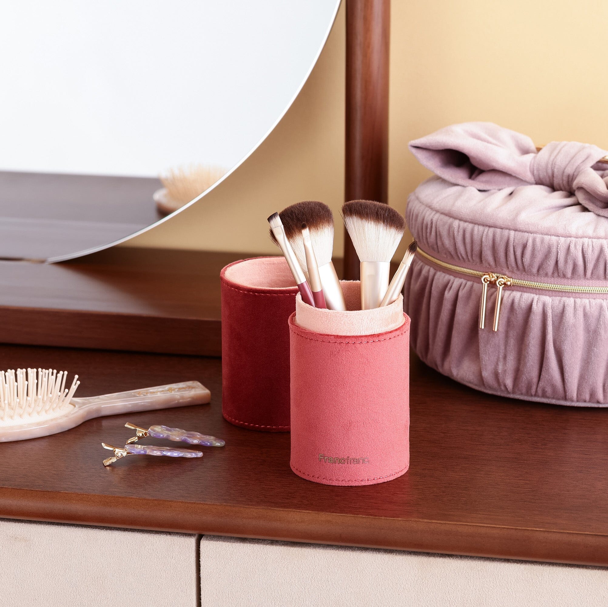 Bicolor Makeup Brush Set Brown