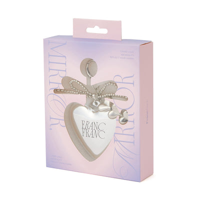 Mirror And Brush With Charm Silver