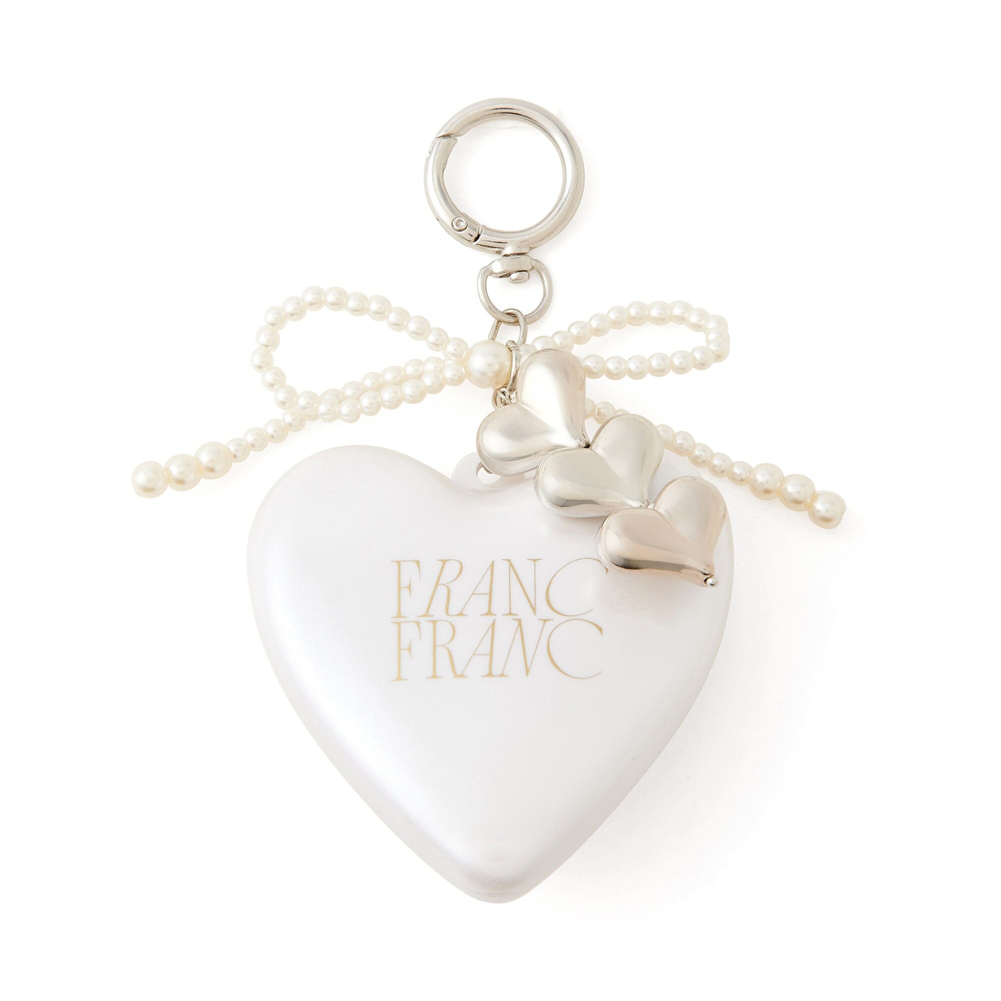 Mirror And Brush With Charm White