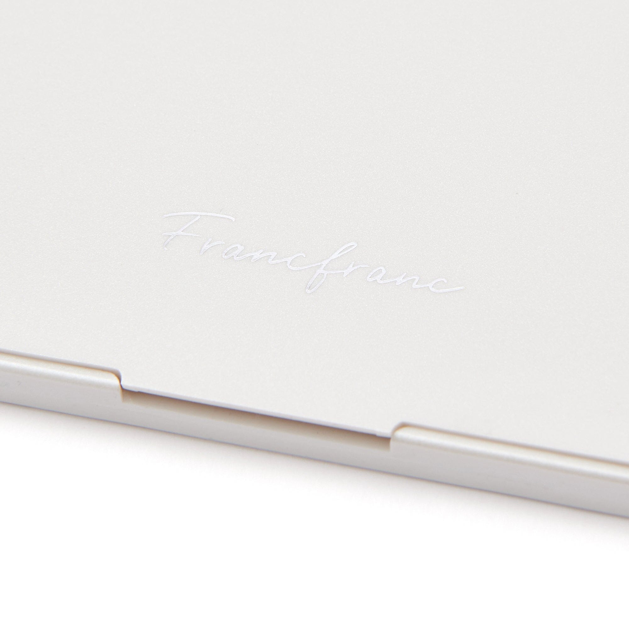 Face Check Mirror Pearl Medium White