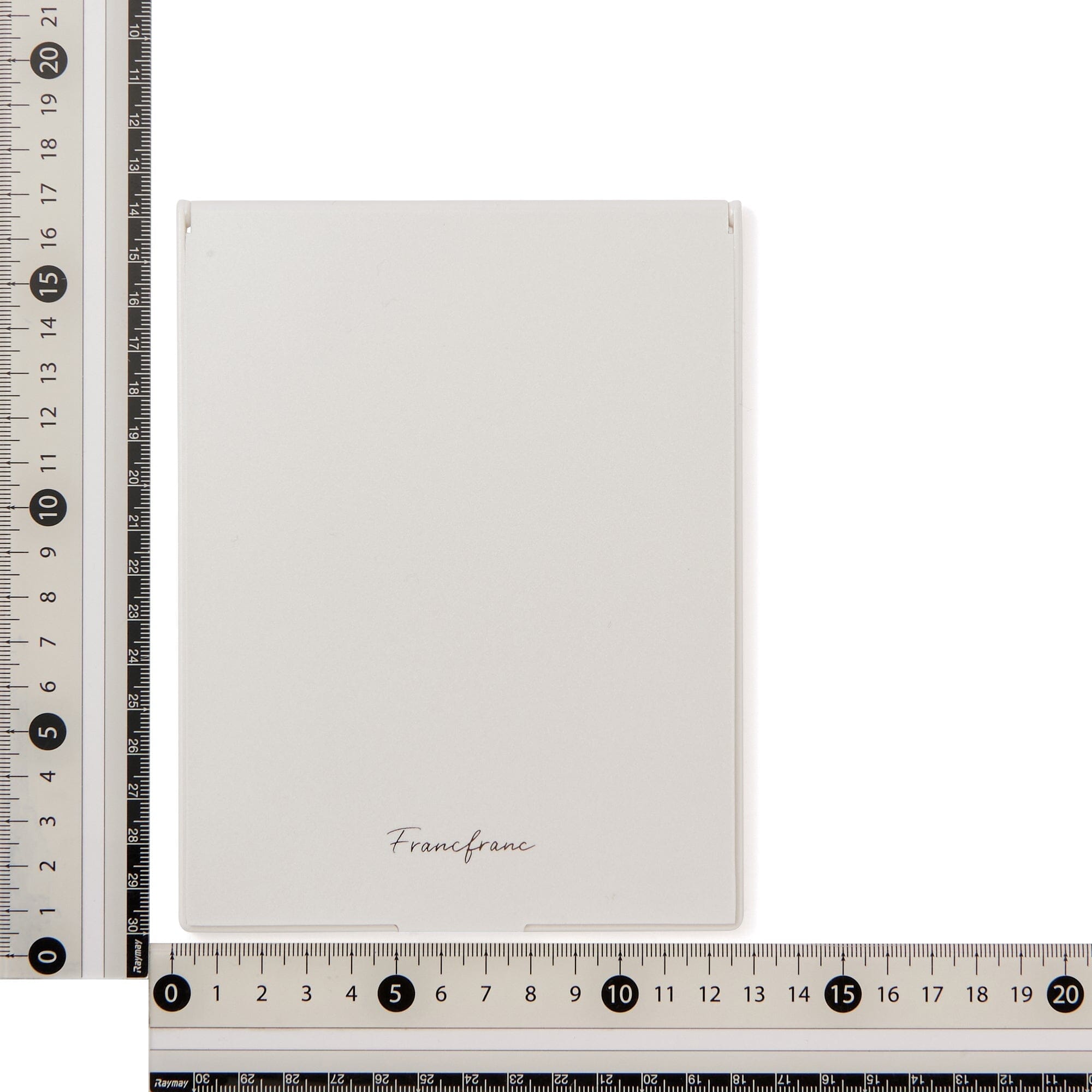 Face Check Mirror Pearl Medium White