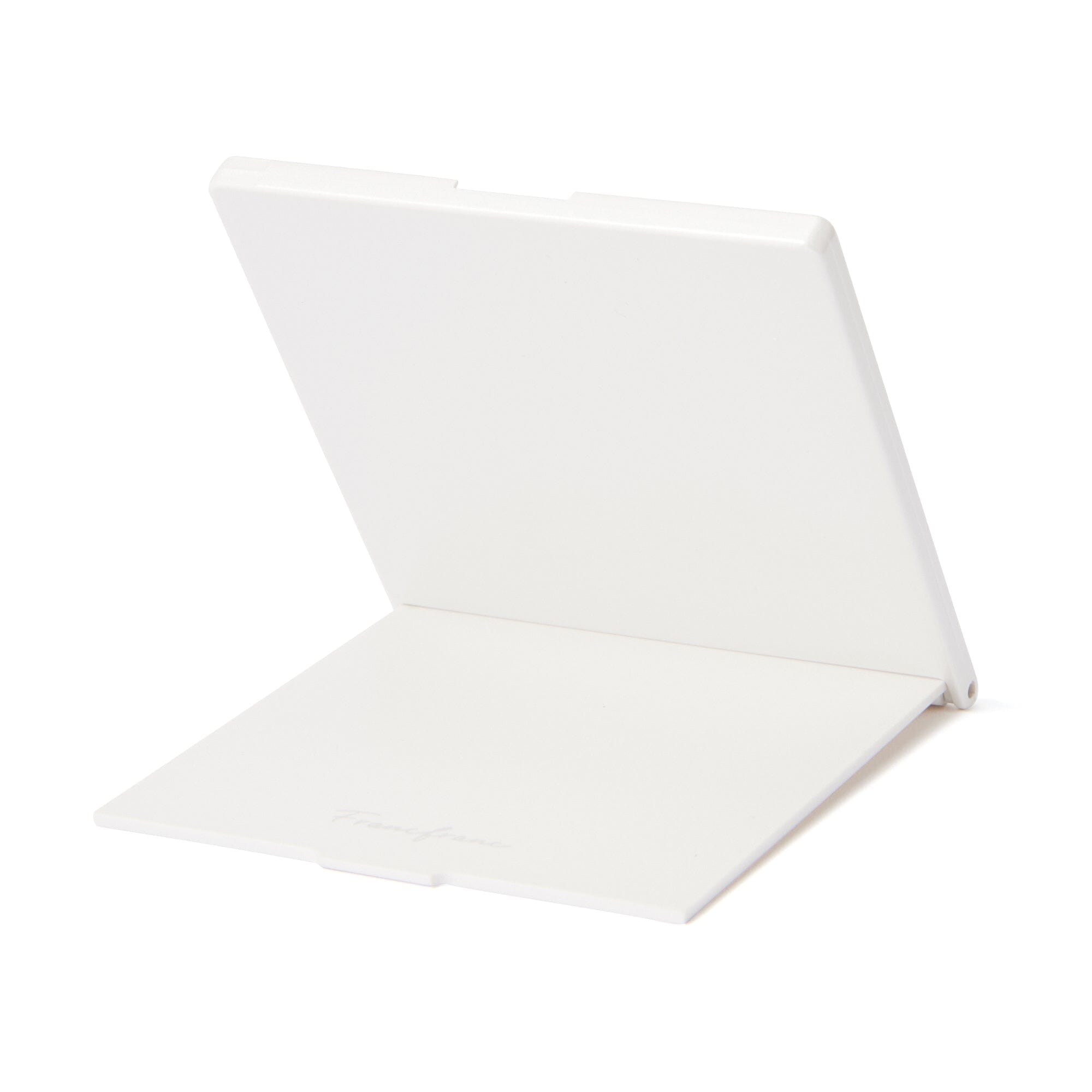 Face Check Mirror Pearl Small White