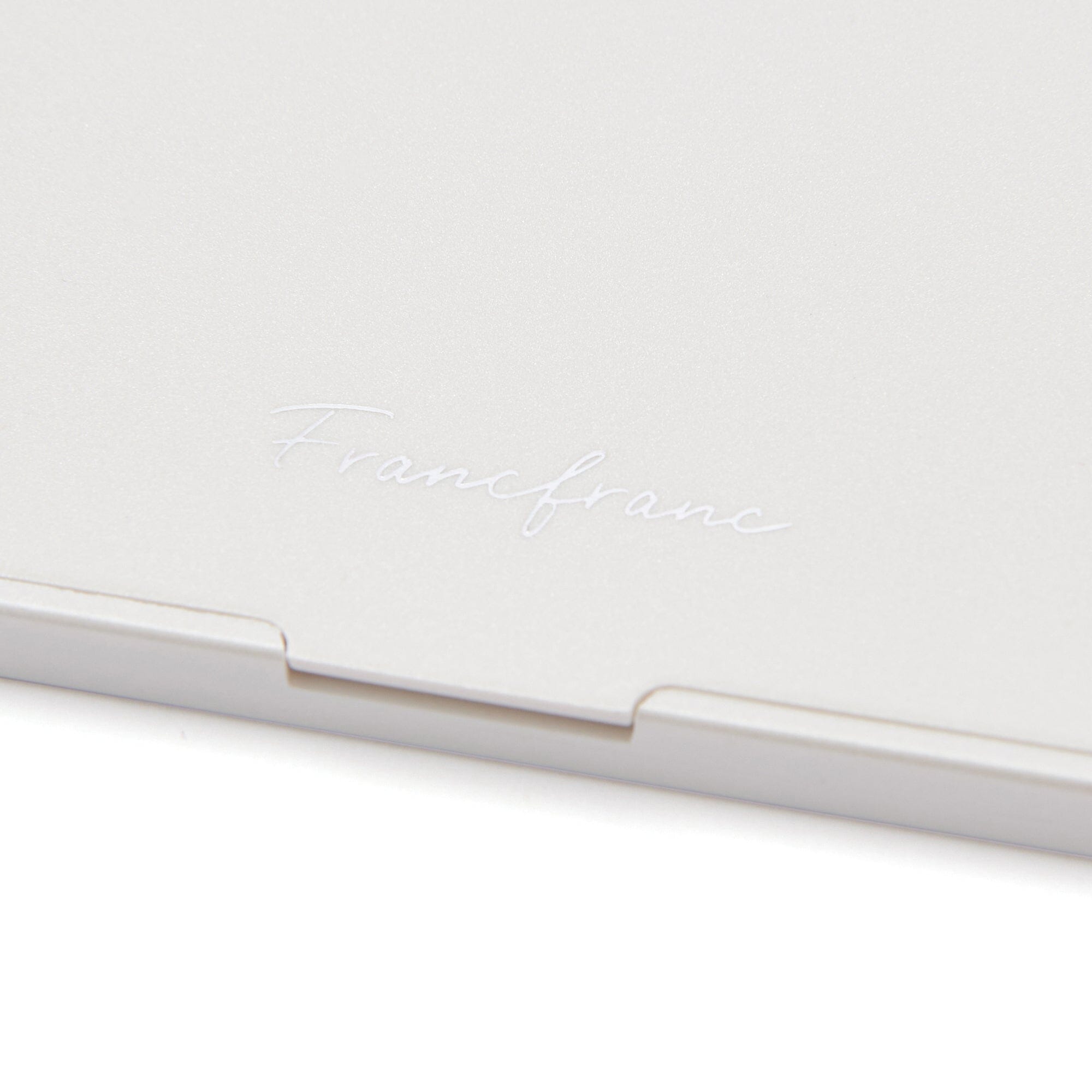 Face Check Mirror Pearl Small White