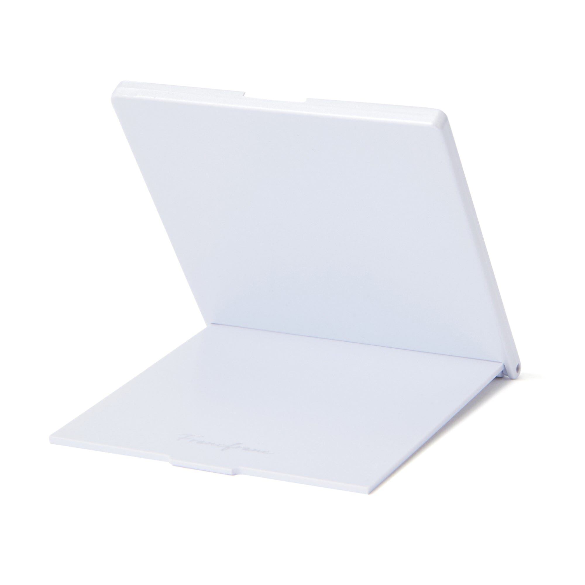 Face Check Mirror Pearl Small Light Blue
