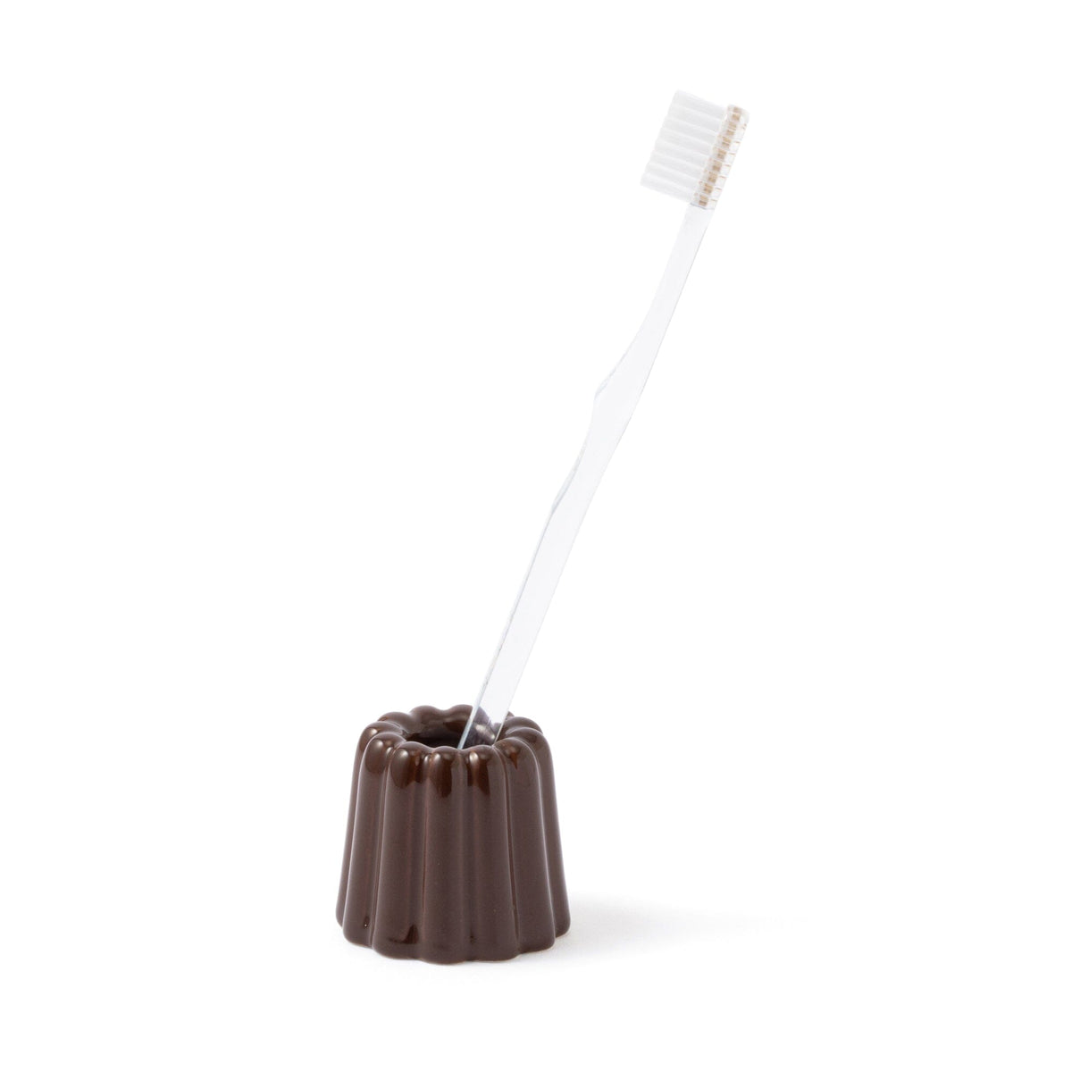 Canele Toothbrush Holder Dark Brown