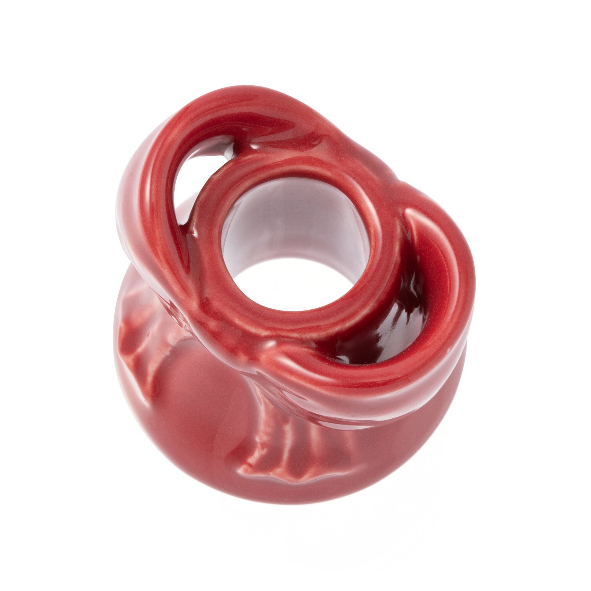 Ribbon Toothbrush Holder Red