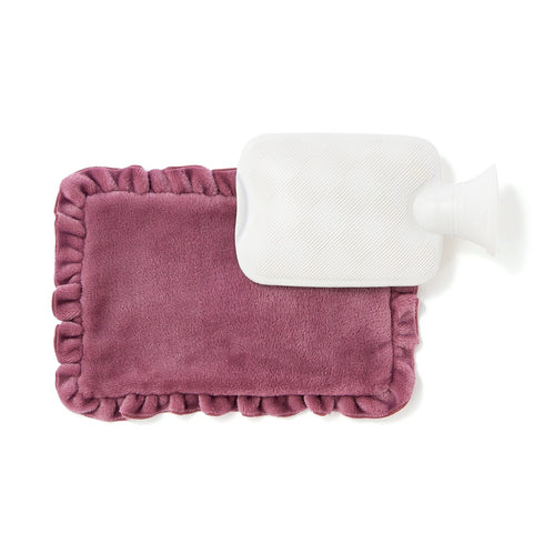 Hot Water Bottle With Cover  Purple