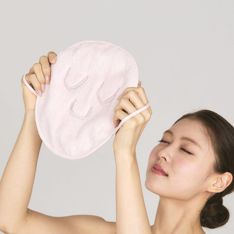 Steam Face Mask Towel Pink