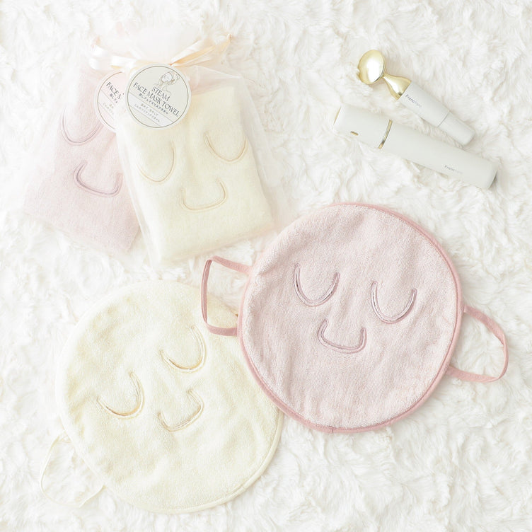 Steam Face Mask Towel Pink