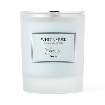 Classic Flower White Musk Green Candle