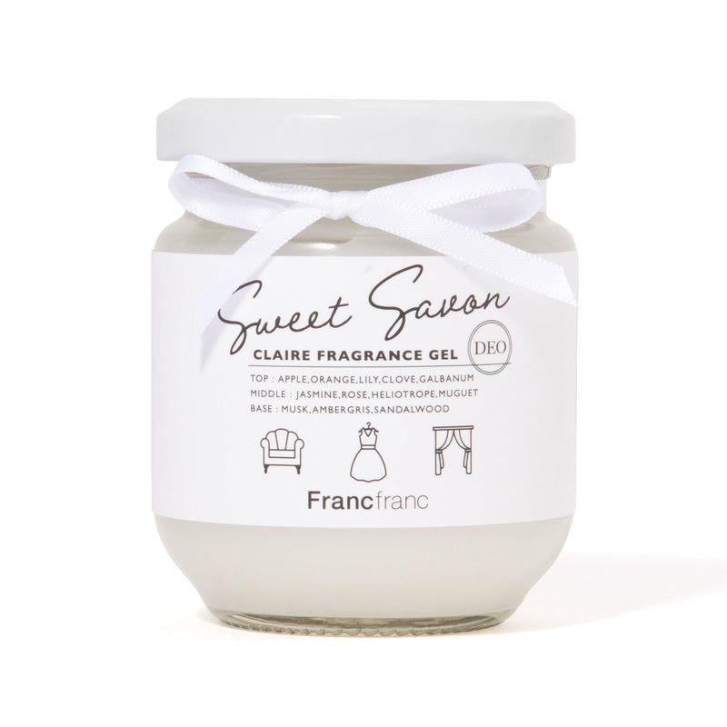 Claire Deodorizing Fragrance Gel White (Sweet Savon)