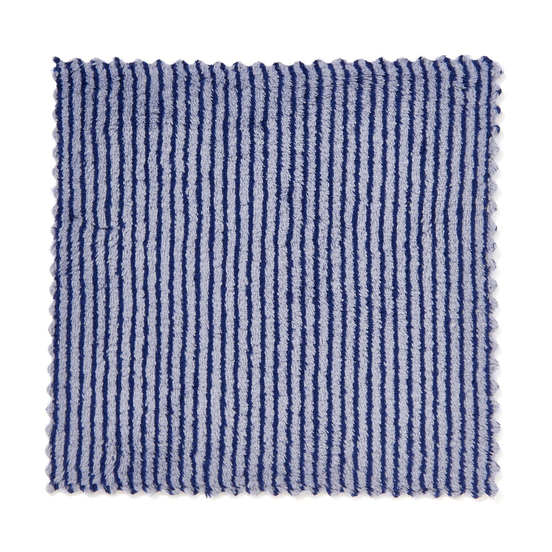 Cleaning Cloth Microfiber Striped Blue