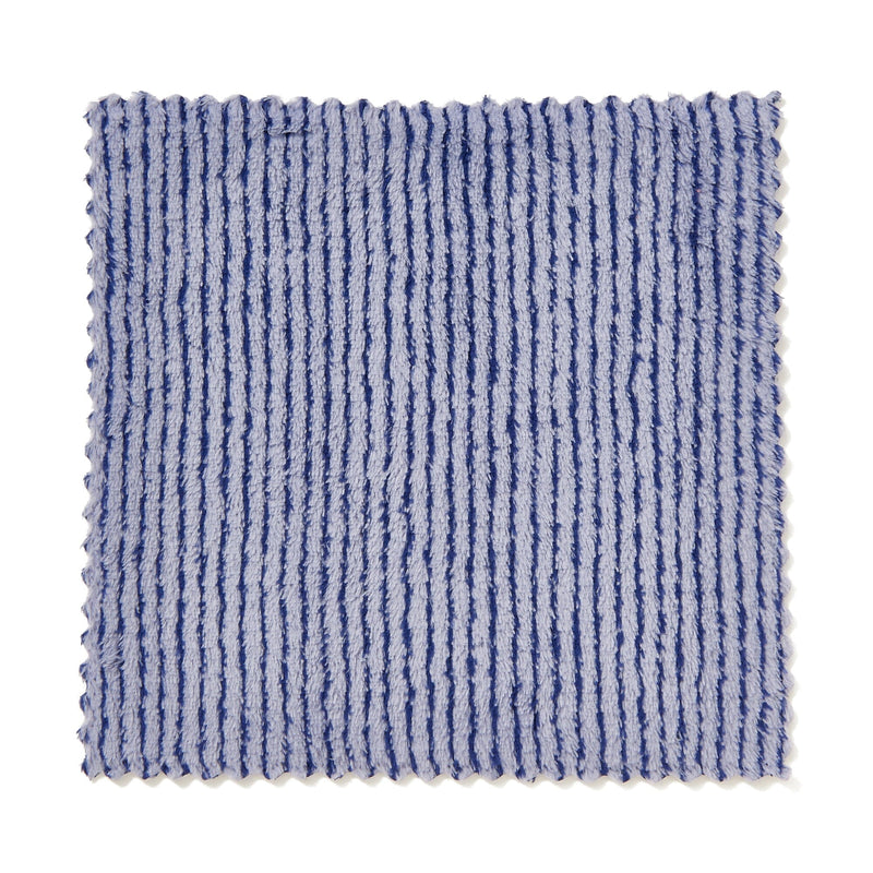 Cleaning Cloth Microfiber Striped Blue