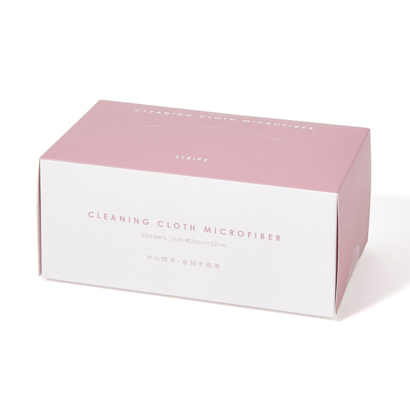 Cleaning Cloth  Microfiber Stripe Red