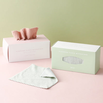 Cleaning Cloth Microfiber Mesh Pink