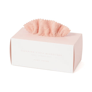 Cleaning Cloth set Microfiber Reversible Pink