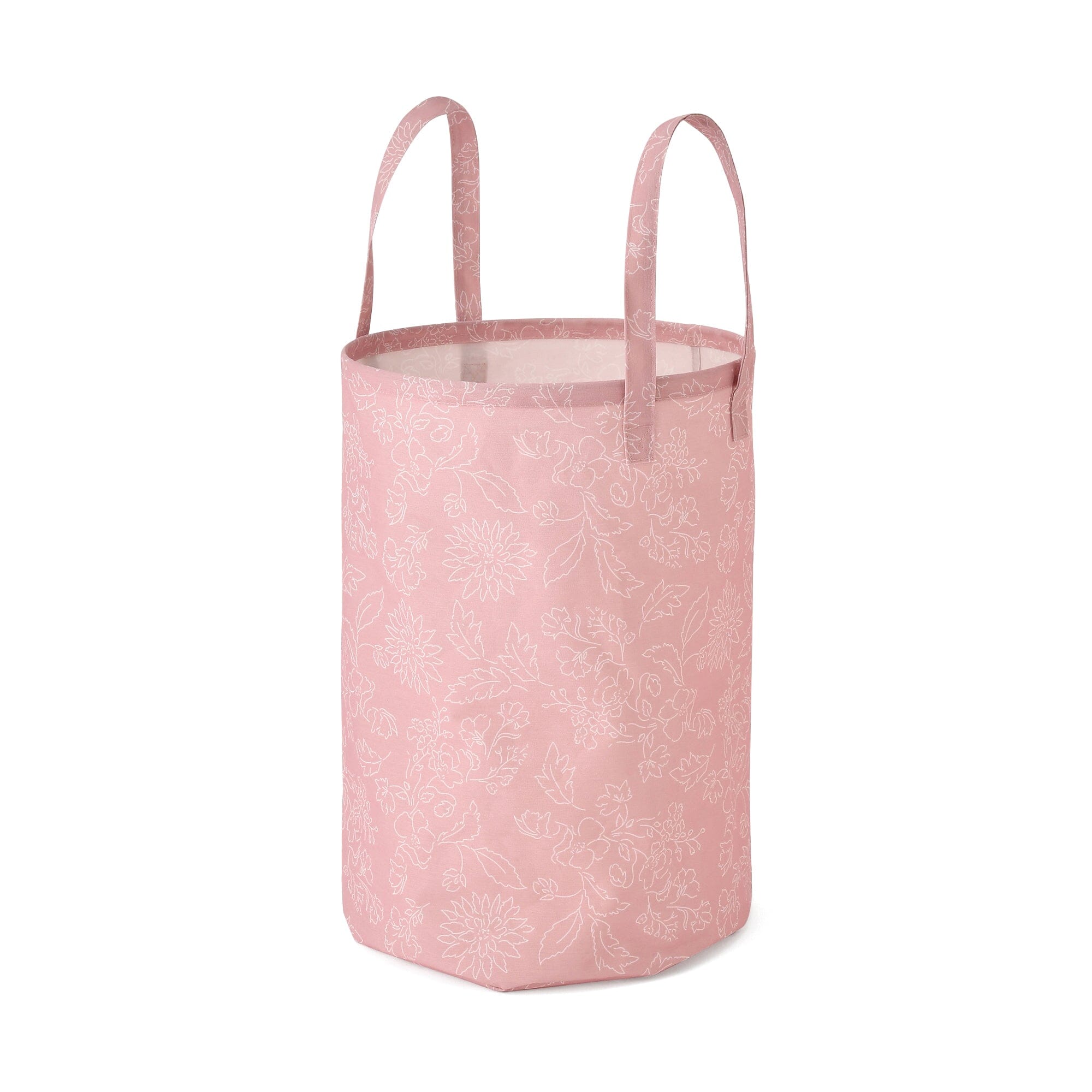 Laundry Basket Flower Pink