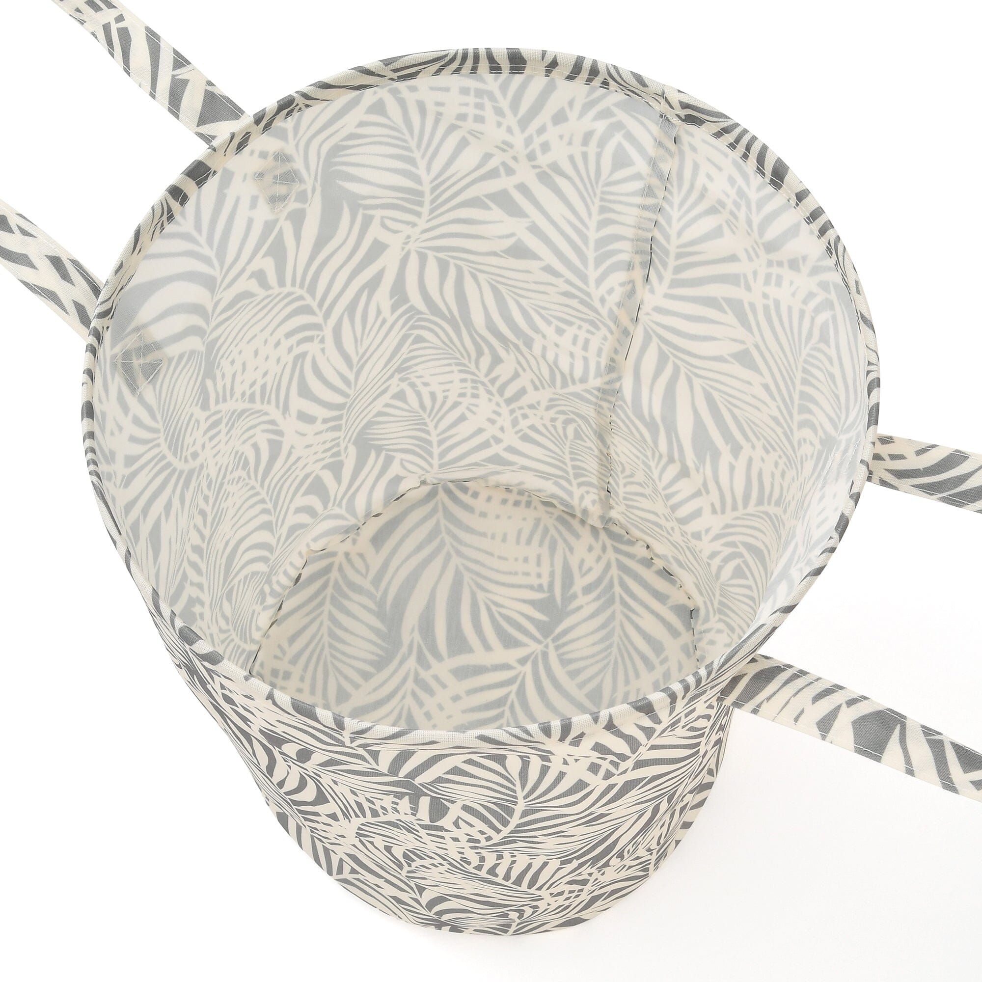 Laundry Basket Palm Tree Gray