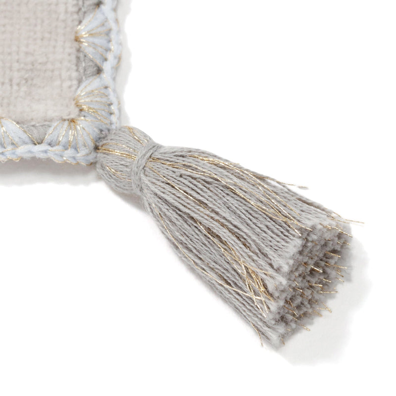 Initial Handkerchief Towel Flower R  Lighandkerchief Towel Gray