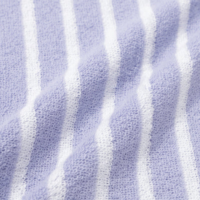 抗菌除臭條紋面巾紫色