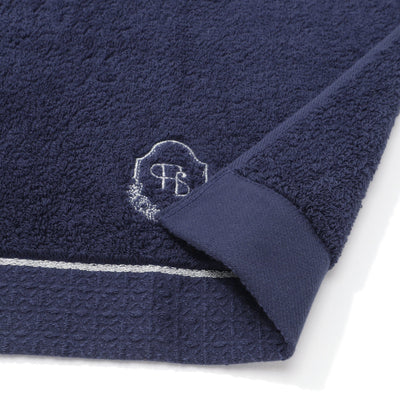 Embroidery Face Towel   Navy