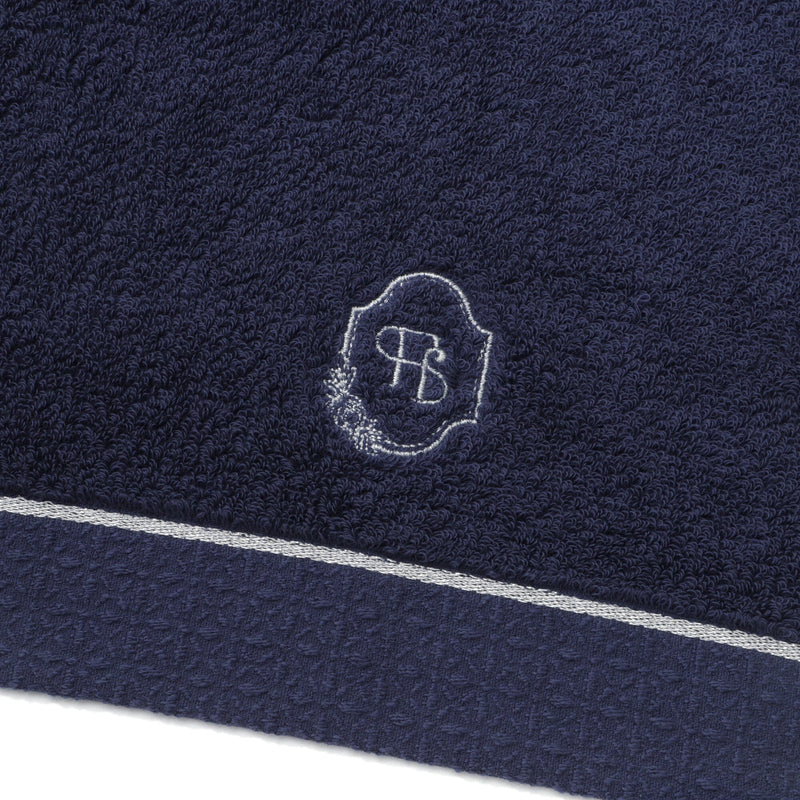 Embroidery Face Towel   Navy