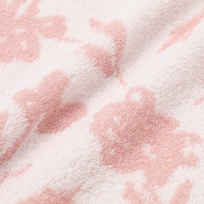 Vale Set Bath Towel Natural Flower  Pink