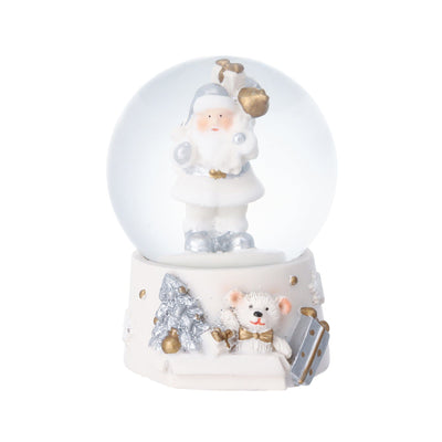 Christmas Handkerchief & Snow Globe Set - Santa