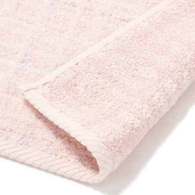 Antibacterial and deodorizing tweed pattern face towel, pink