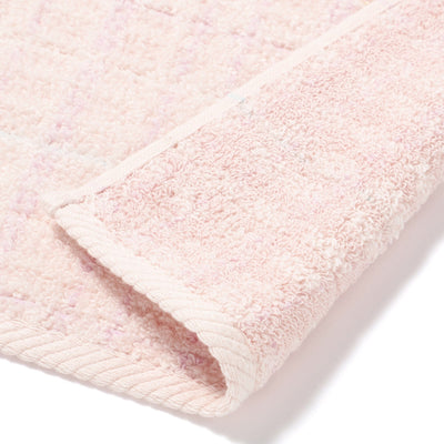 Antibacterial and deodorizing tweed pattern bath towel, pink