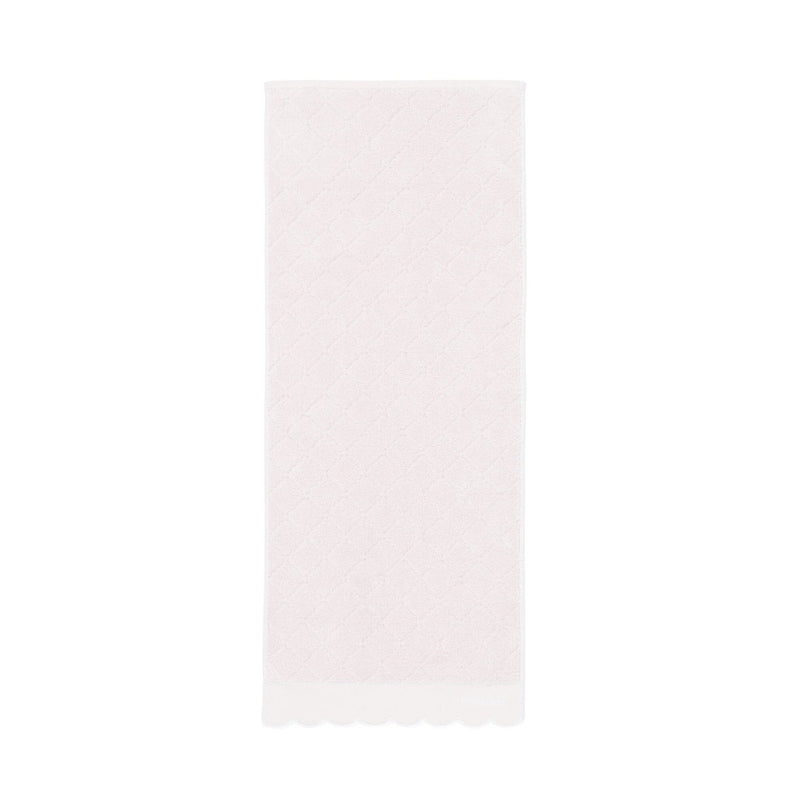 Antibacterial And Deodorizing Quilted Scallop Face Towel, Pink