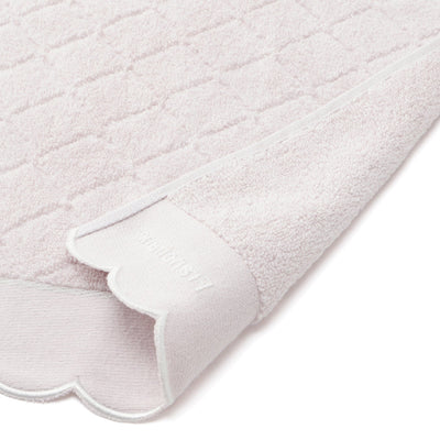 Antibacterial And Deodorizing Quilted Scallop Face Towel, Pink