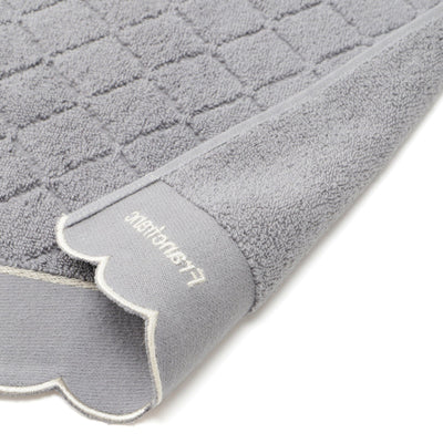 Antibacterial And Deodorizing Quilted Scallop Face Towel, Grey