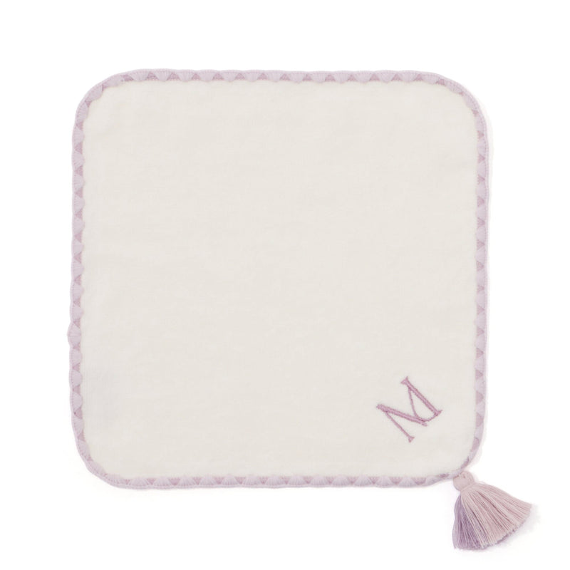 Initial Mini Handkerchief Towel M Pink