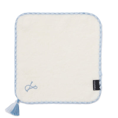 Initial Mini Handkerchief Towel Y Blue