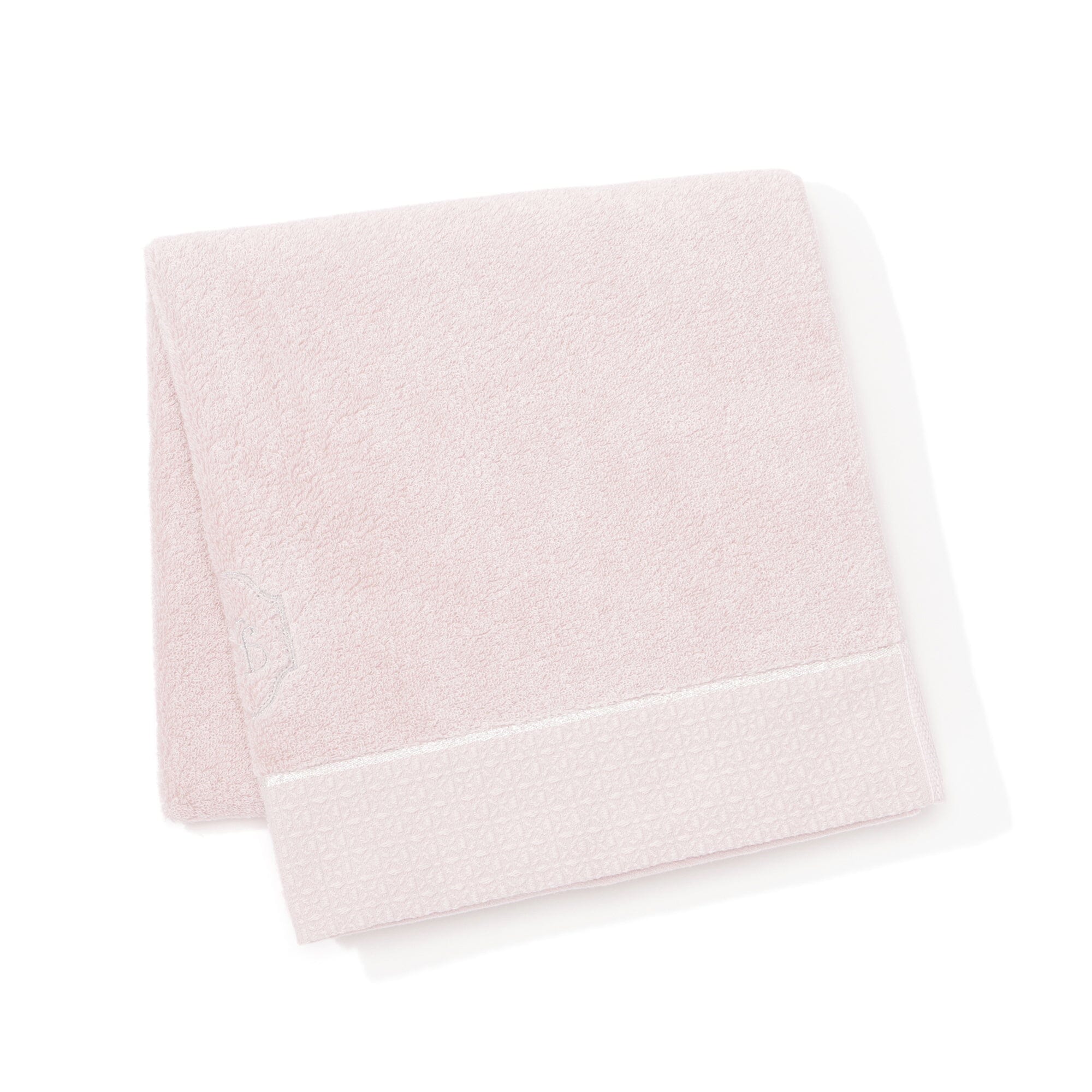 Embroidery Bath Towel Pink