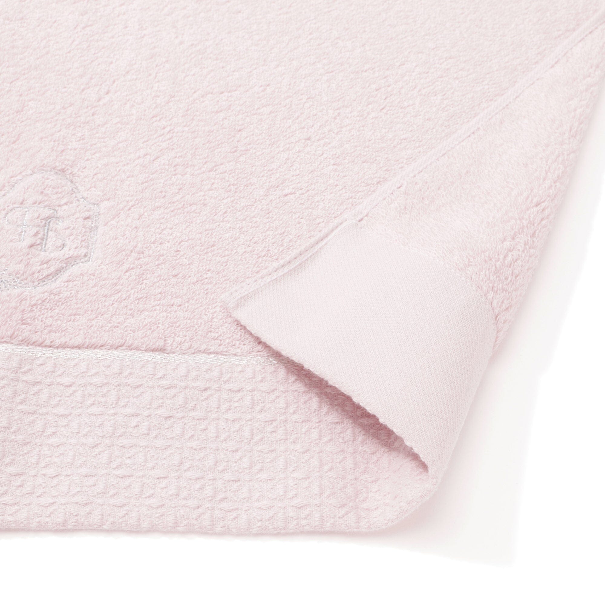 Embroidery Bath Towel Pink